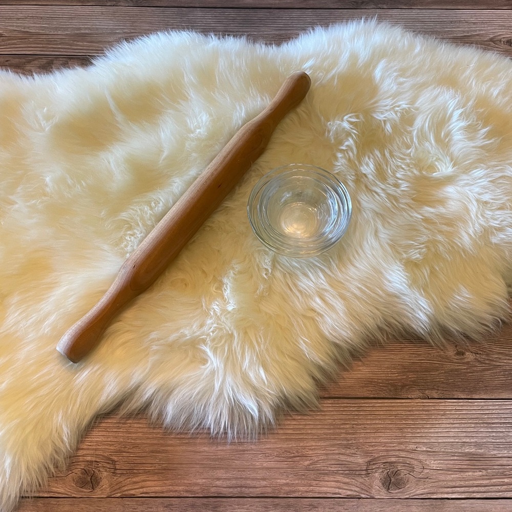 Vintage French Rolling Pin & Pinch Bowls